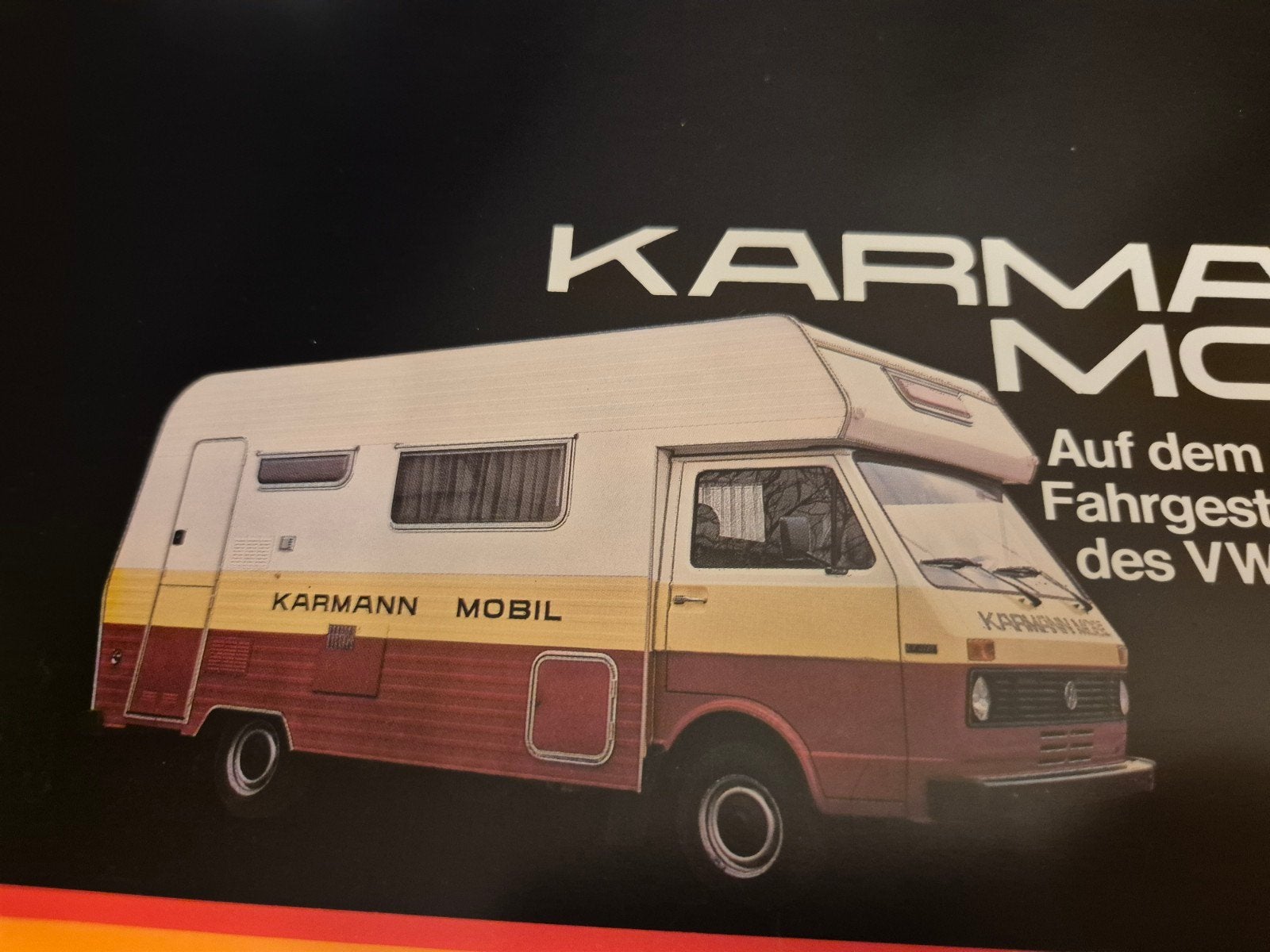 jaren 70 Karmann camper Volkswagen LT BESTELBUS folder, Ophalen of Verzenden, Zo goed als nieuw, Volkswagen