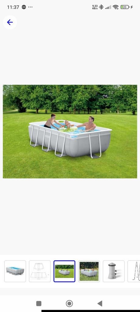 Zwembad compleet, Tuin en Terras, Zwembaden, Ophalen, 200 tot 300 cm, Rechthoekig, Opzetzwembad