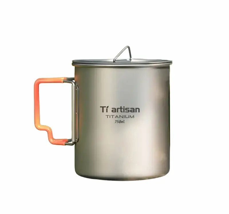 Tiartisan Titanium Mok 750ml - Lichtgewicht en Duurzaam, Caravans en Kamperen, Verzenden, Nieuw