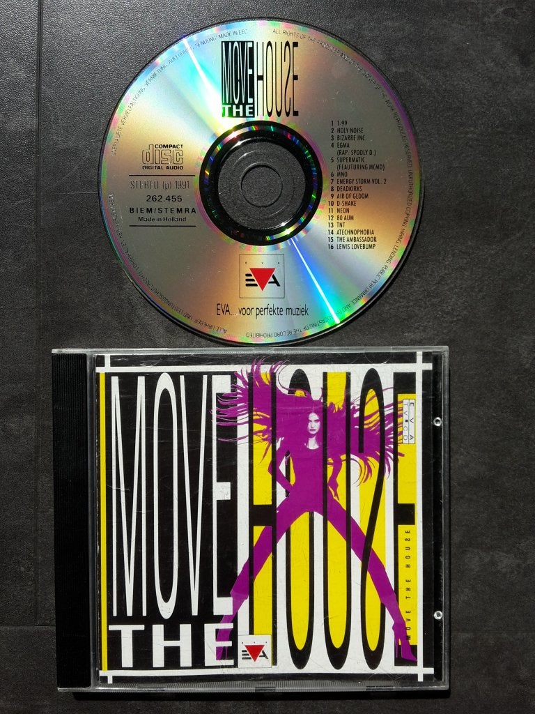 CD - Move the House - Rave House Oldschool Hardcore, Ophalen of Verzenden, Zo goed als nieuw, House, Verzamelalbum