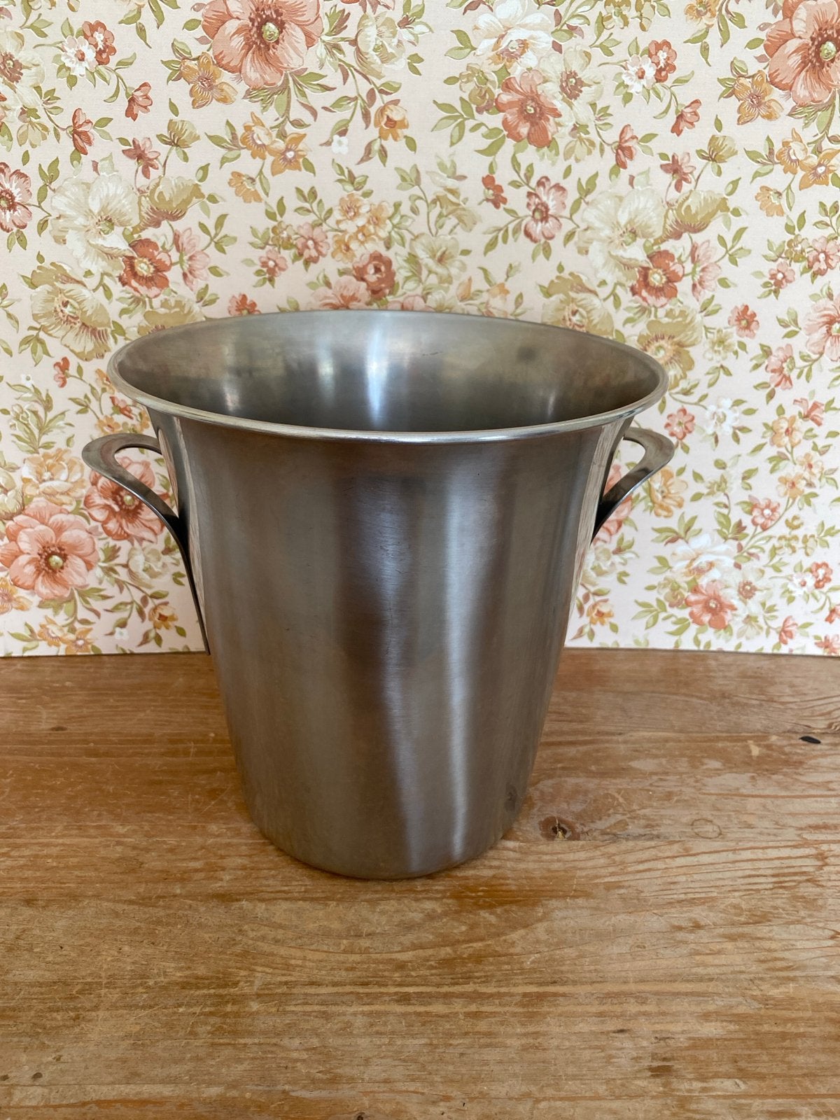Vintage roestvrijstalen ijsemmer, Ophalen of Verzenden
