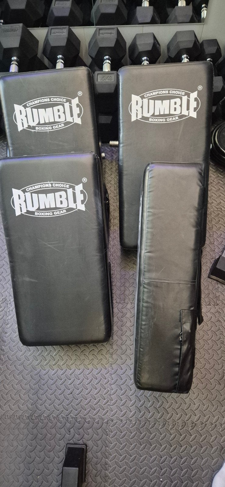 Rumble Stootkussens - Set van 4, Sport en Fitness, Ophalen of Verzenden, Zo goed als nieuw, Overige