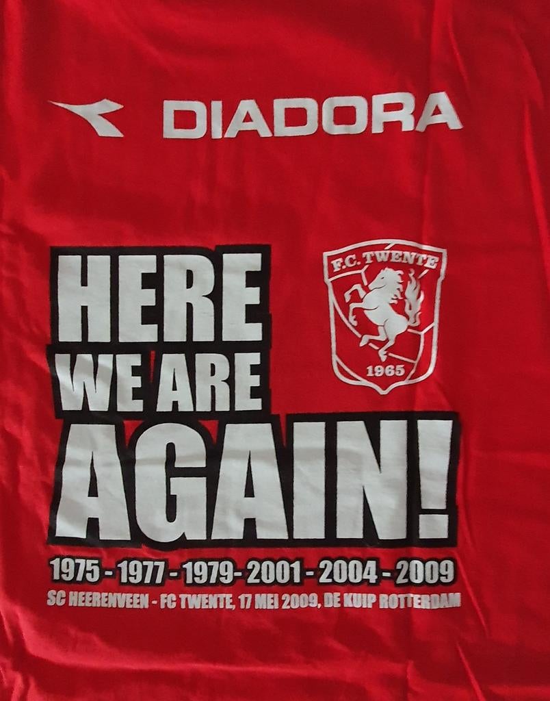 FC Twente Bekerfinale 2009 shirt Diadora XL, Verzamelen, Ophalen of Verzenden, Zo goed als nieuw, F.C. Twente, Shirt