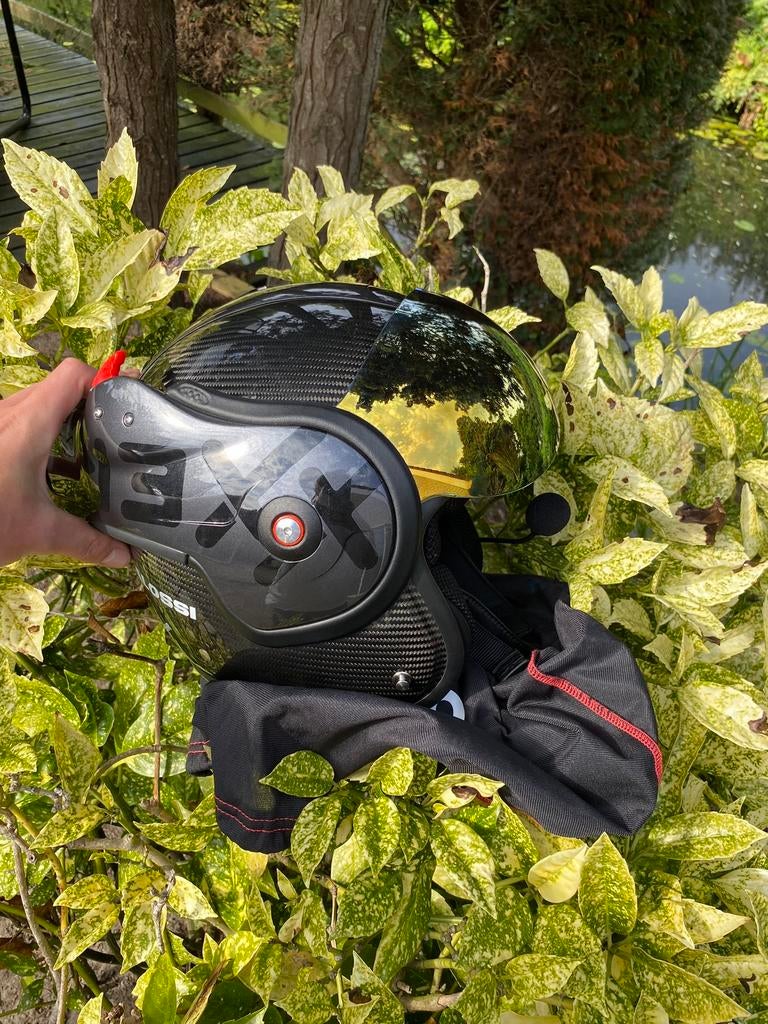 Roof boxxer carbon helm ZGAN!, Motoren, Ophalen of Verzenden, Tweedehands, Systeemhelm, Overige merken