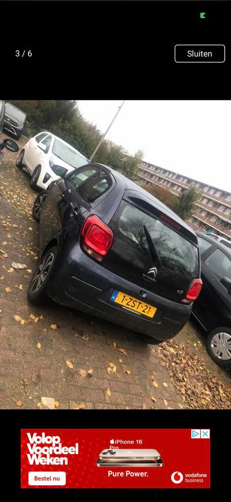 Citroën C1 1.0 E-vti 68 5-DRS 2015 Blauw, Auto's, Voorwielaandrijving, C1, Origineel Nederlands, Handgeschakeld