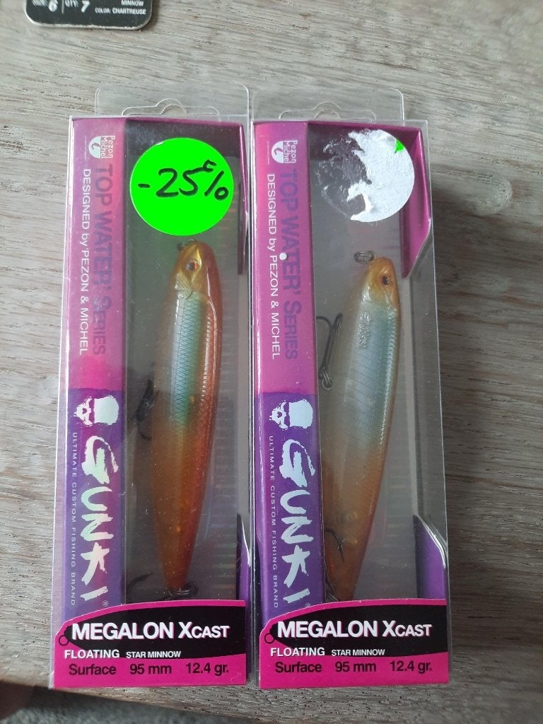 2x Gunki Megalon Xcast 95mm 12,4 Gr, Ophalen of Verzenden, Nieuw, Overige typen