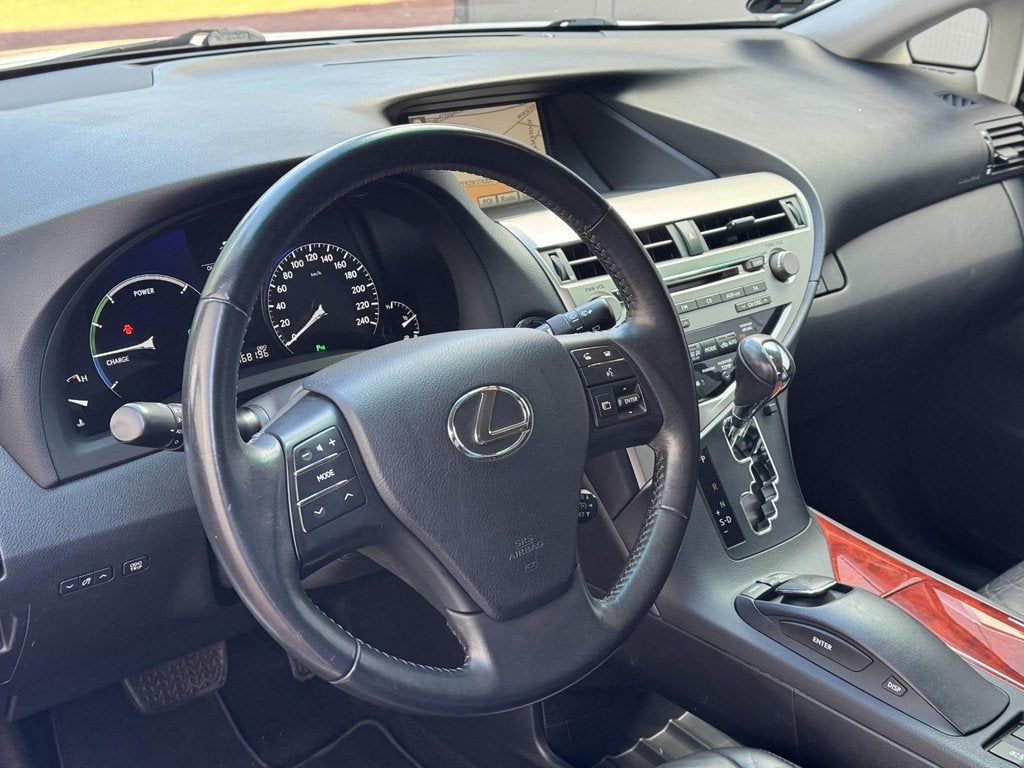Lexus RX 450h YOUNGTIMER Pearl-white/Zwart leder LED, Auto's, Lexus, Automaat, Euro 5, Gebruikt, Stoelverwarming