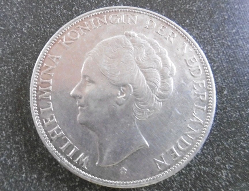 2 ½ Rijksdaalder Wilhelmina - 1932, Ophalen of Verzenden