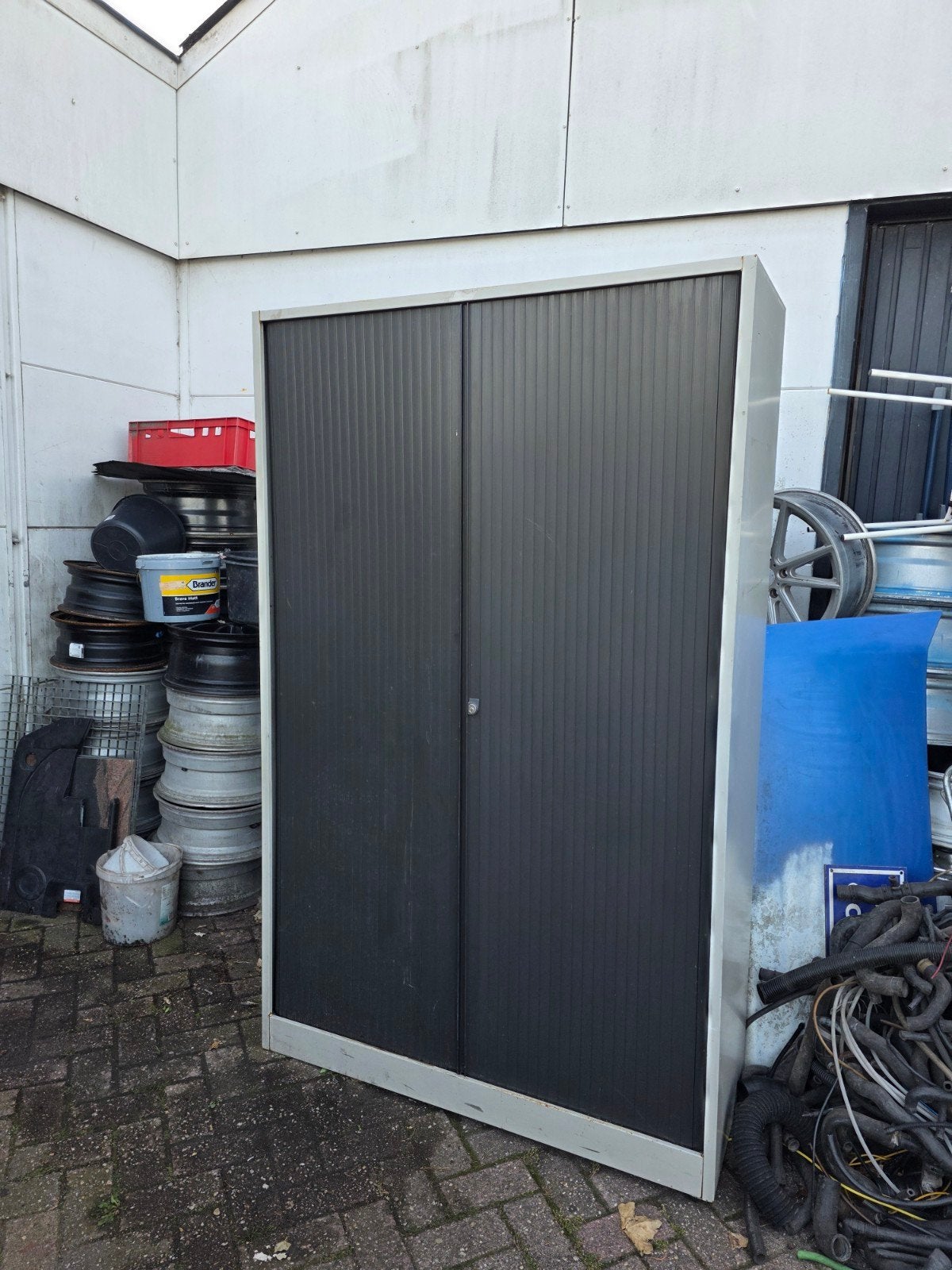 2 Archiefkasten / Werkplaatskasten met roldeuren, Ophalen, Gebruikt
