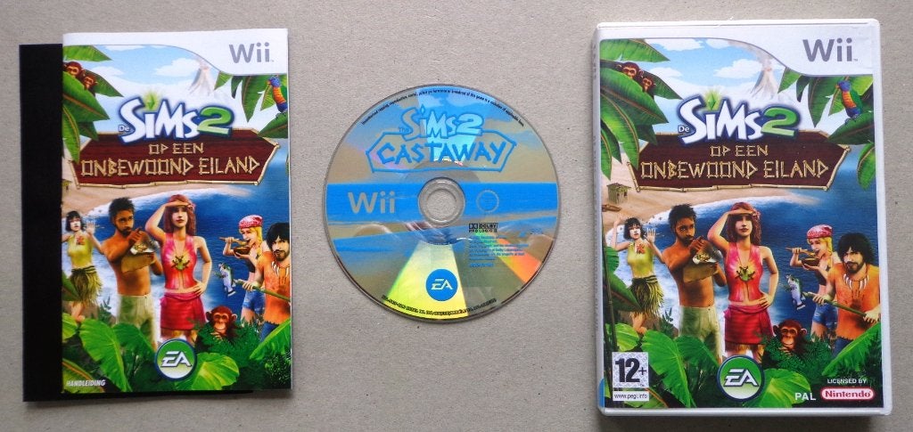De Sims 2 op een onbewoond eiland voor de Wii Compleet, 1 speler, Ophalen of Verzenden, Zo goed als nieuw, Vanaf 12 jaar