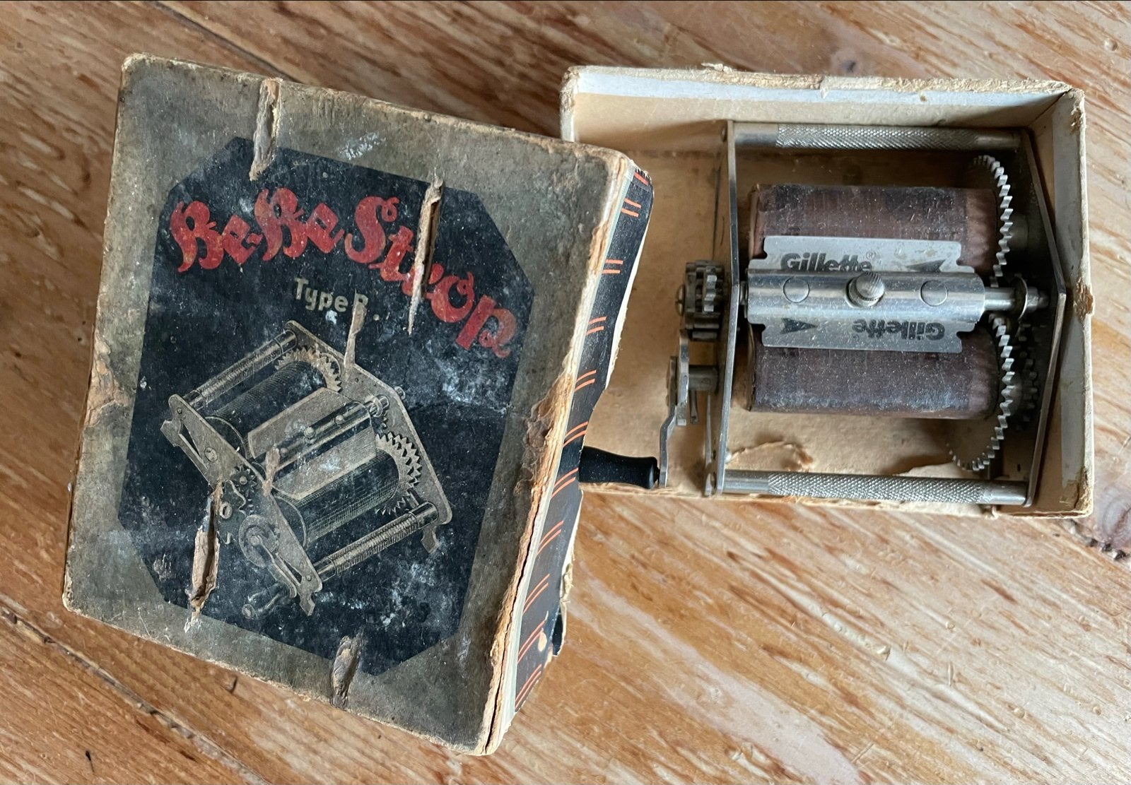 Vintage Gillette Scheermes Slijper in Originele Doos, Ophalen of Verzenden