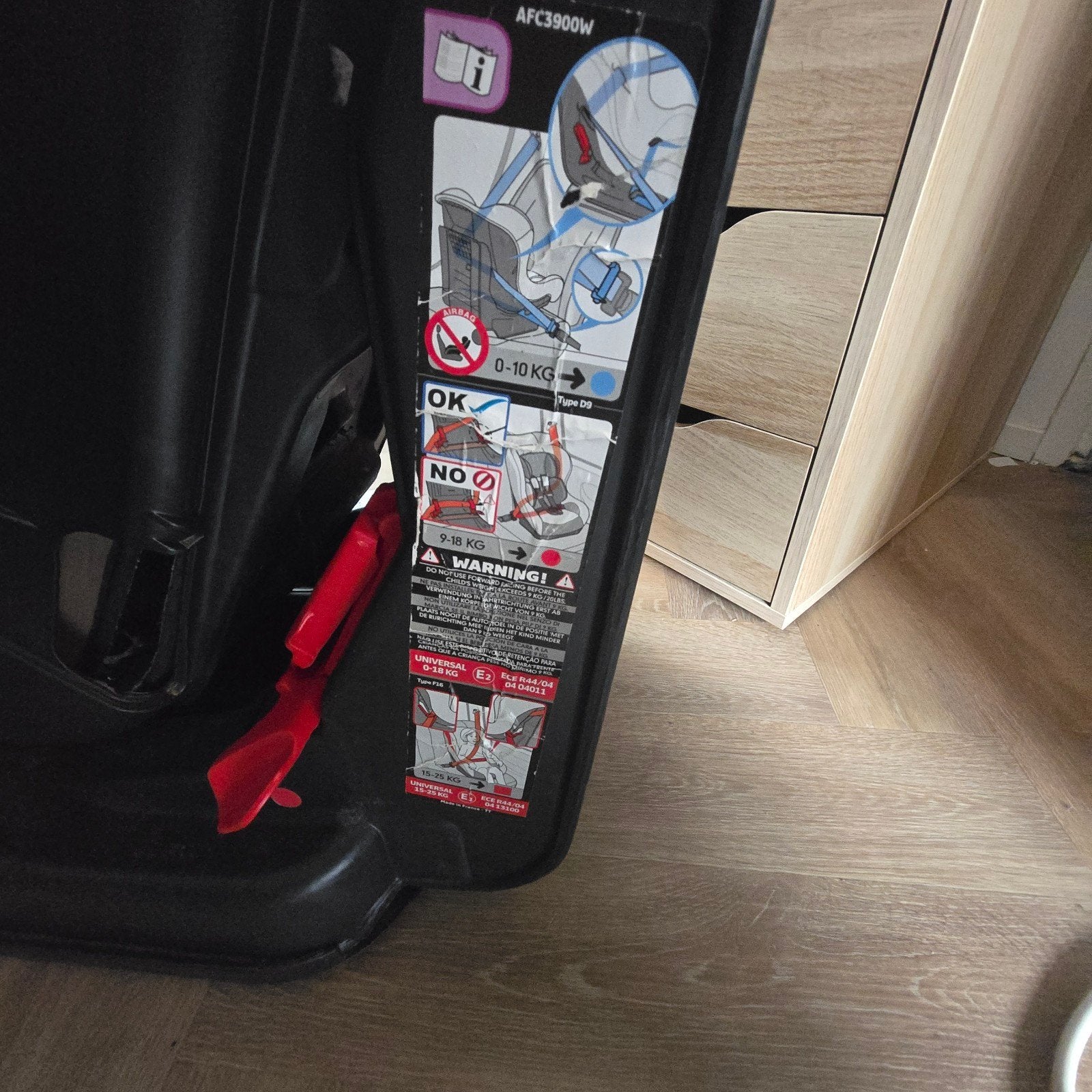Nania Cosmo autostoel (geen Isofix), Kinderen en Baby's, 0 t/m 18 kg, Ophalen, Overige merken, Gebruikt