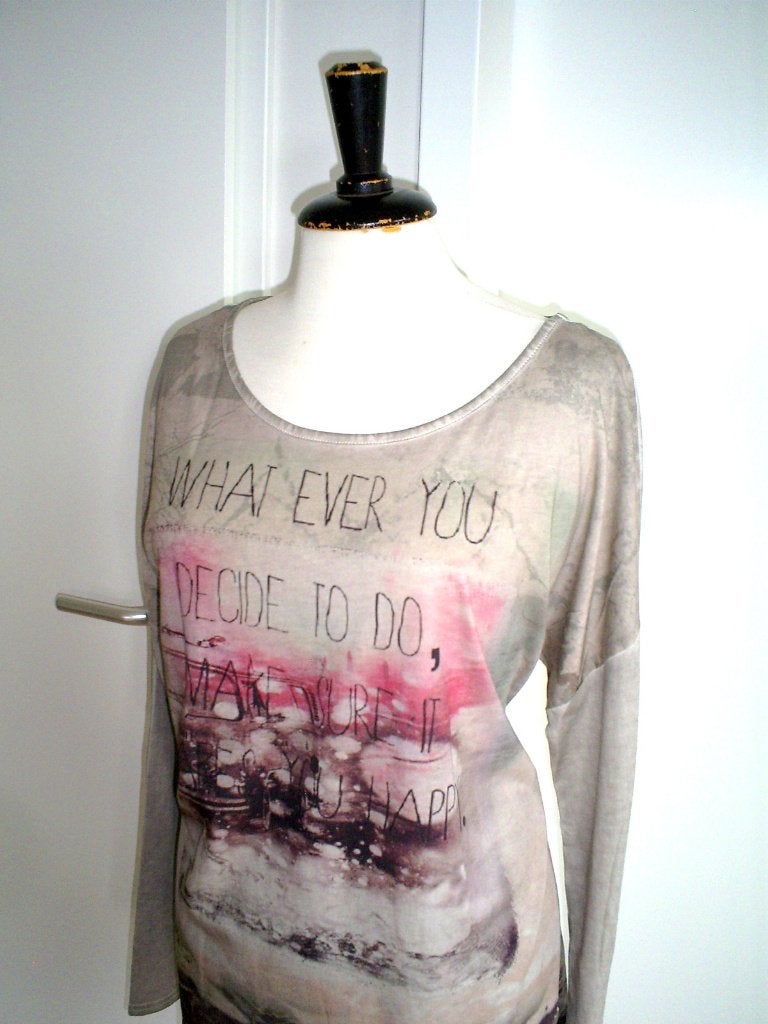 NIEUW __ bruine MALVIN top mt. XL __ waarde 80,00, Bruin, Maat 46/48 (XL) of groter, Nieuw, Lange mouw