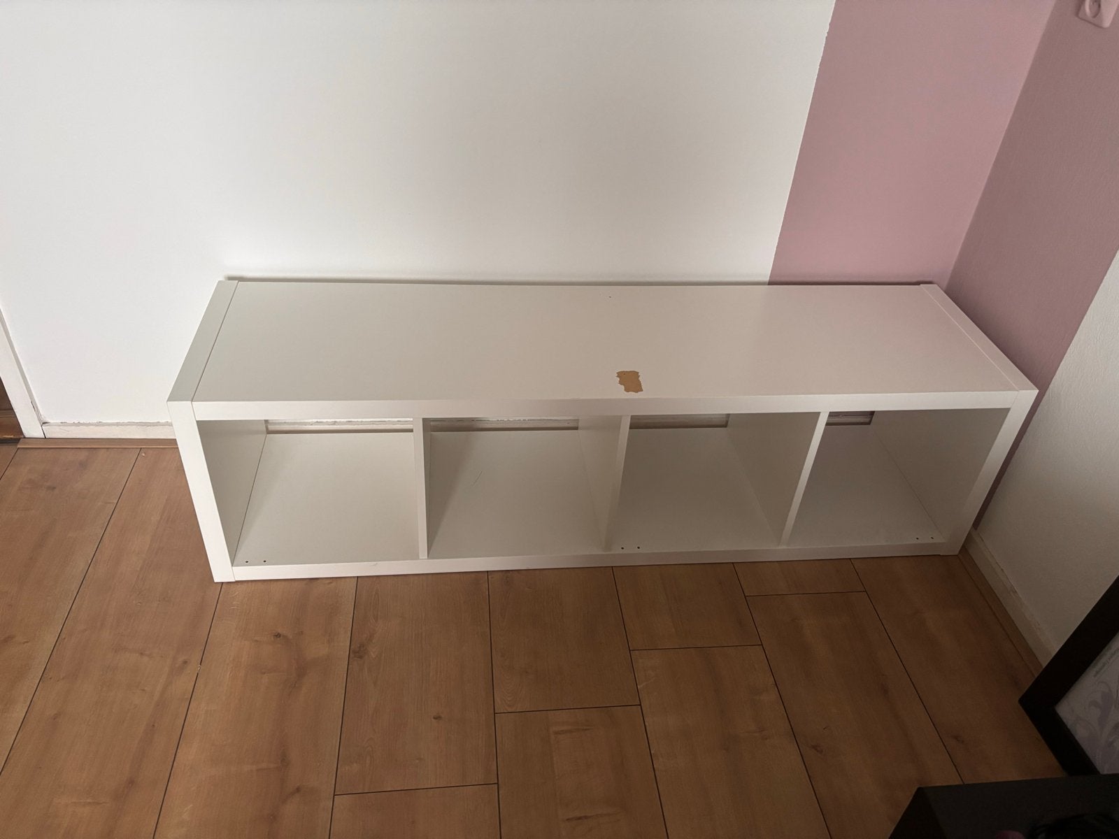 IKEA Kallax kast met 4 vakken - wit, Ophalen, Gebruikt