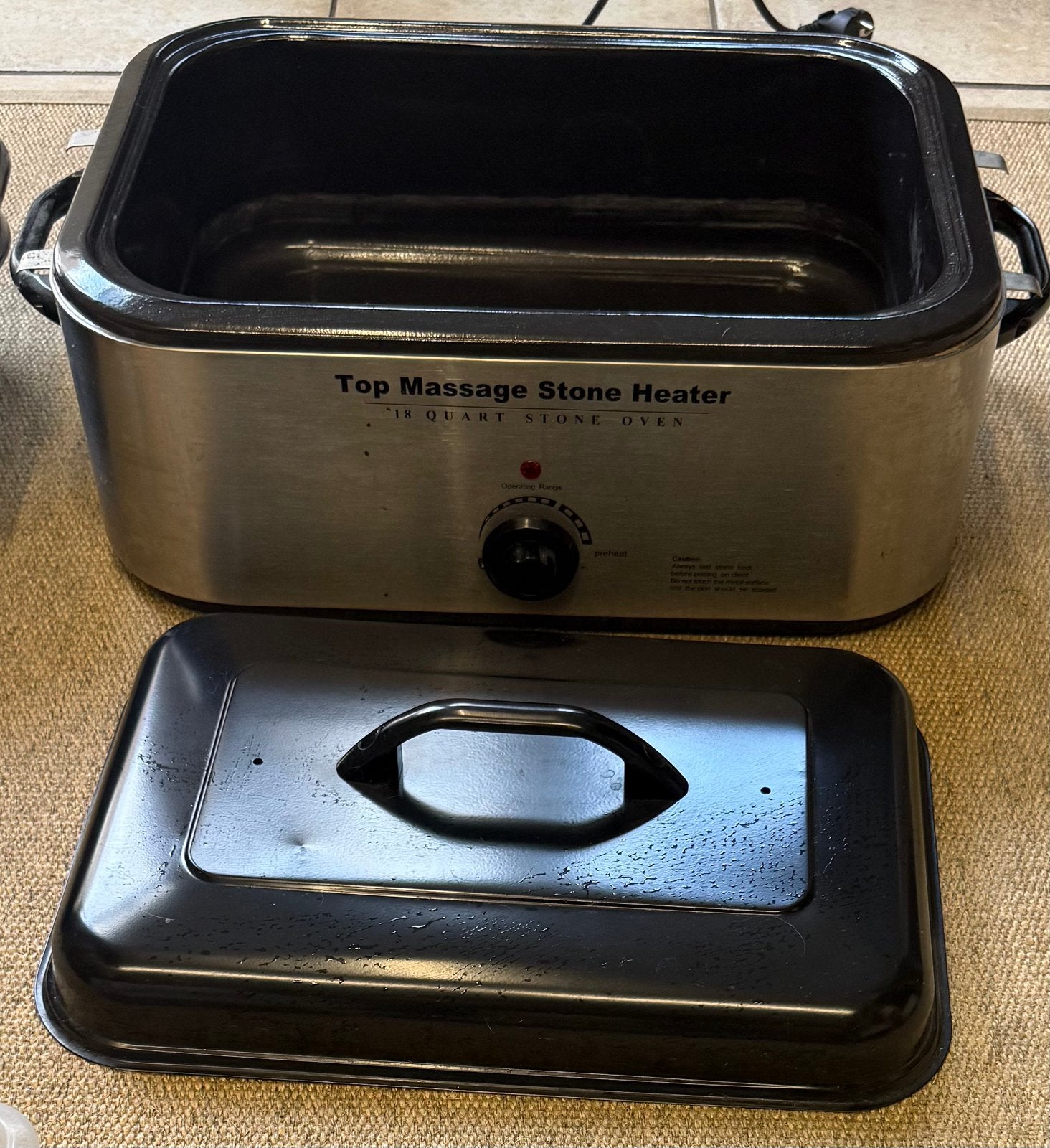 Hotstone set (oven stenen en thermometer), Ontspanningsmassage