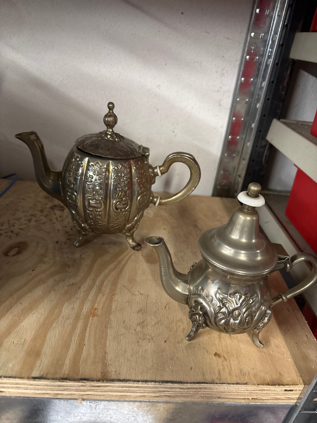 Set van 2 Marokkaanse theepotten, handgemaakt, Ophalen