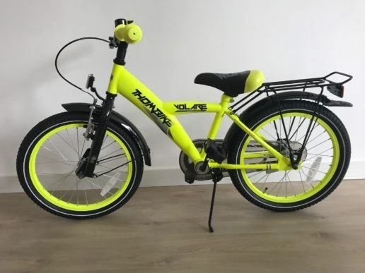 Volare Thombike Kinderfiets 16 inch - Neon Geel, Ophalen, Zo goed als nieuw, 16 tot 20 inch