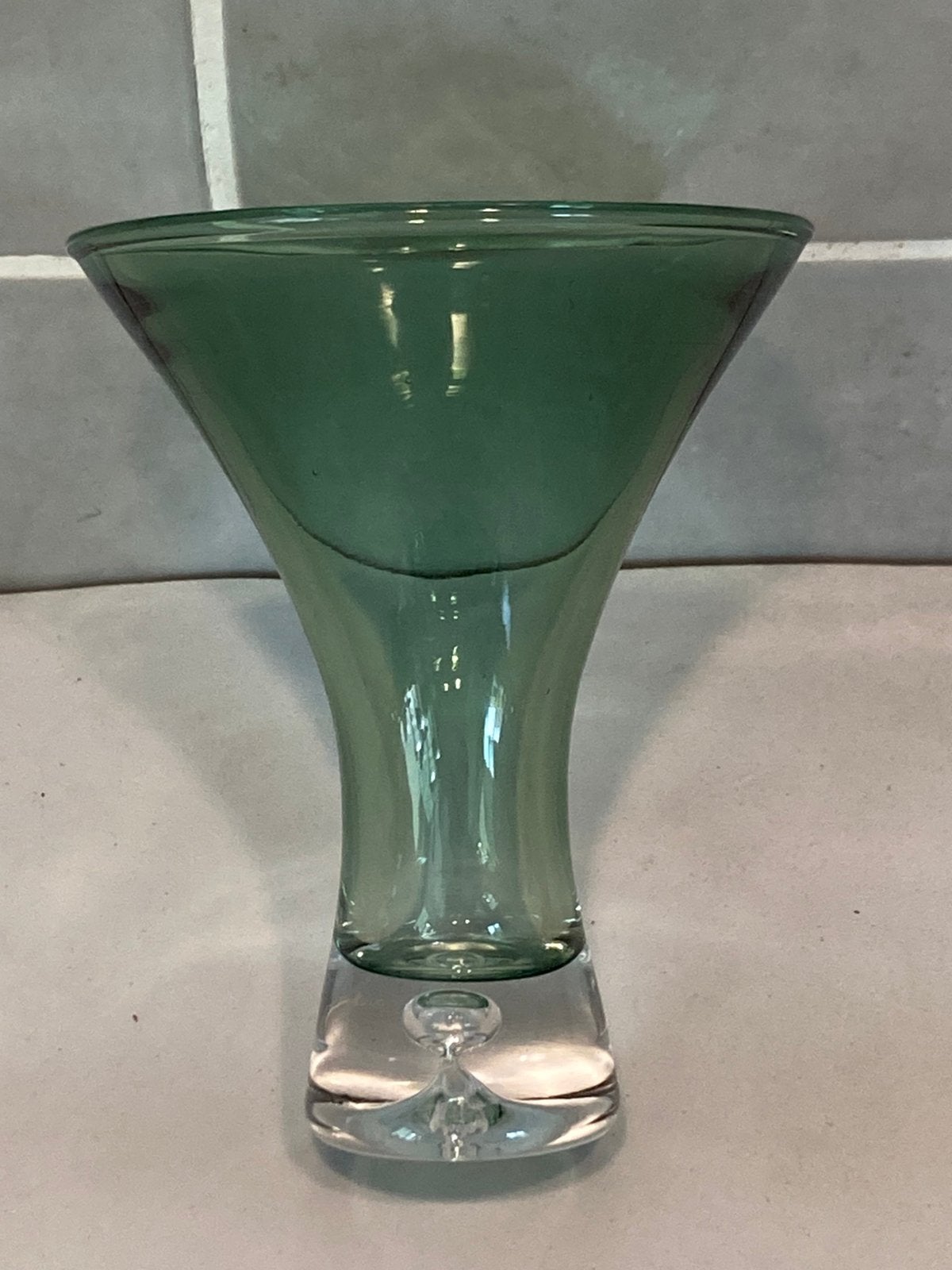 Vintage martiniglaasje groen (170625), Ophalen of Verzenden, Zo goed als nieuw, Overige typen