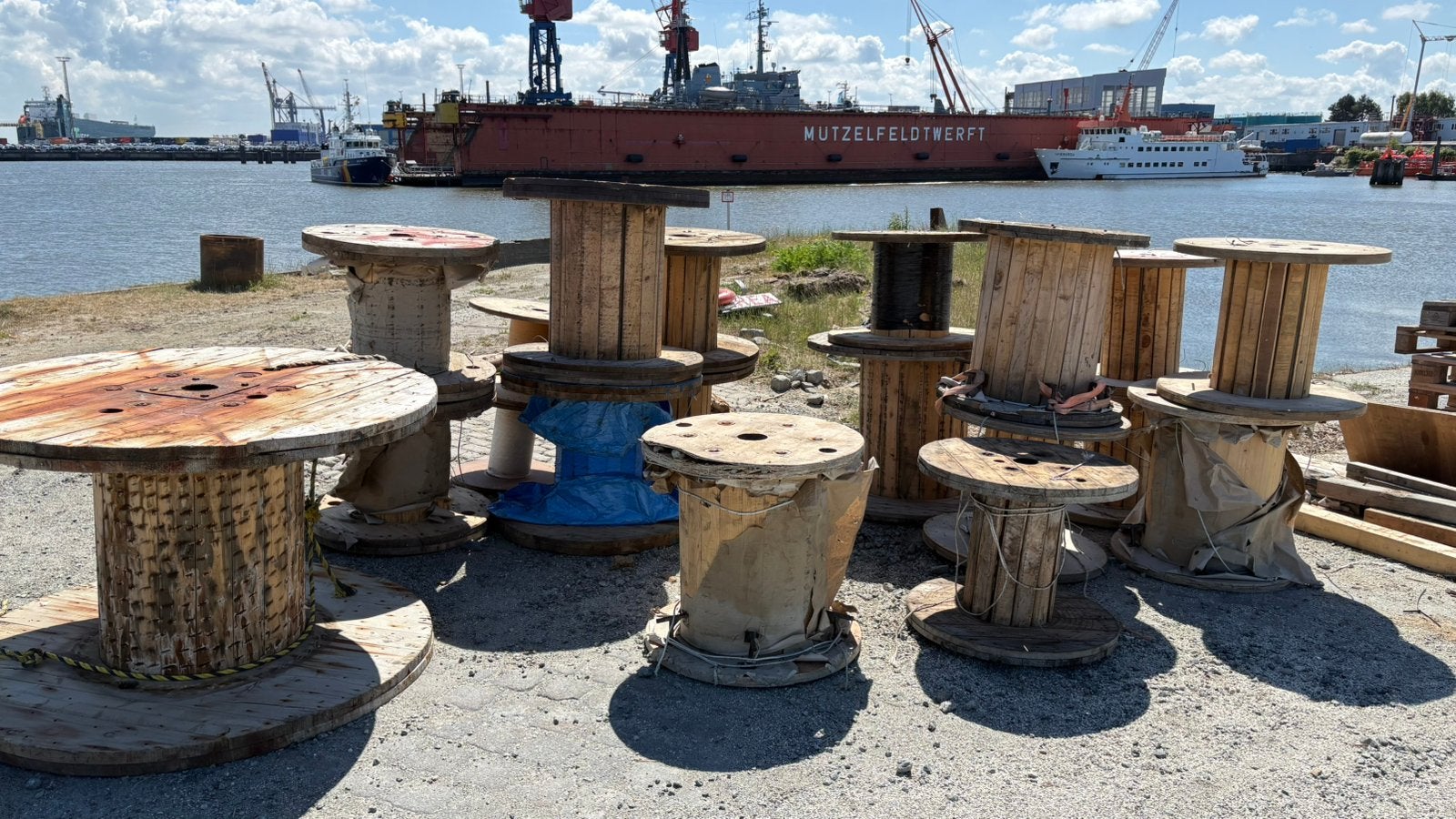 Houten kabelhaspels - Diverse maten, Ophalen
