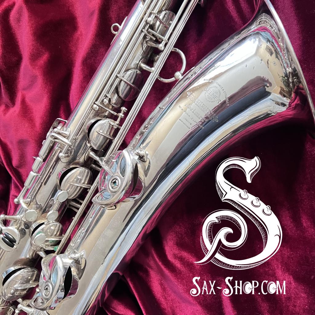 1954 Selmer SBA Super Balanced Action Baritone Saxofoon, Ophalen of Verzenden, Zo goed als nieuw, Bariton, Met koffer