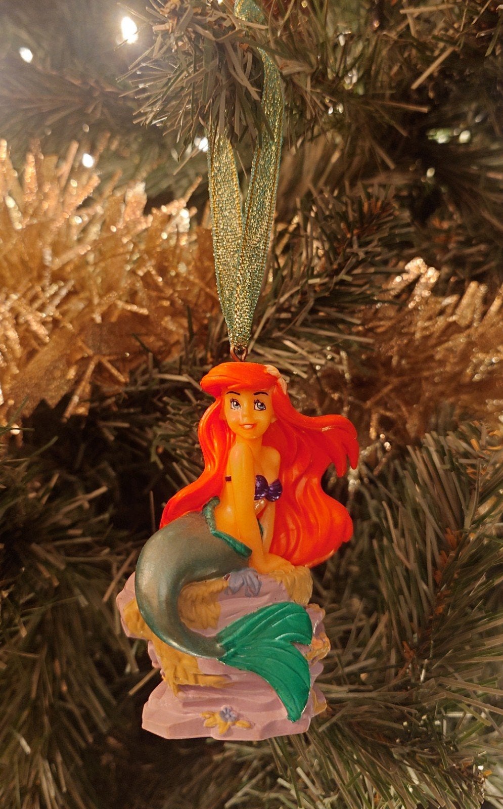 Disney prinses Ariël kerst ornament hanger kerstbal, Ophalen of Verzenden, Pocahontas of Kl. Zeemeermin, Zo goed als nieuw