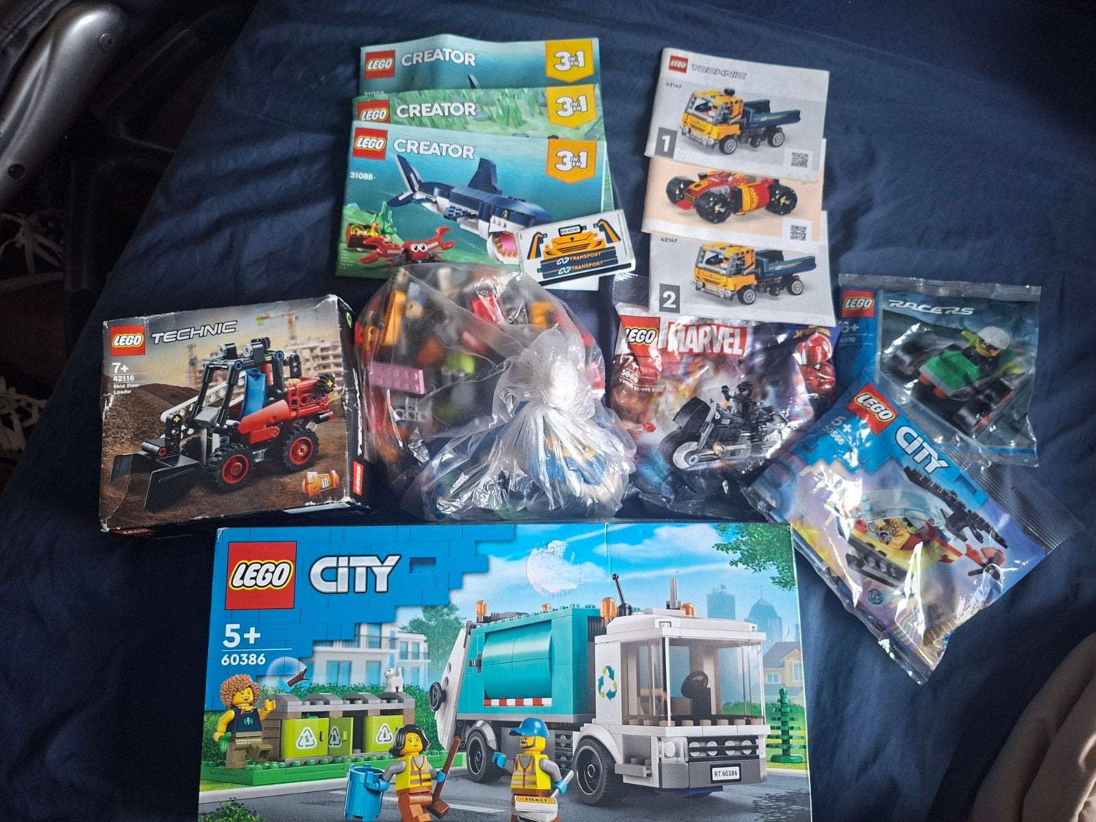 Grote LEGO collectie met 5 nieuwe pakketen en losse lego, City, Nieuw, Ophalen of Verzenden, Complete set