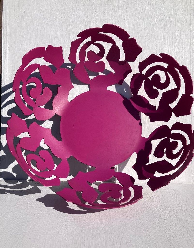 Fruitschaal Alessi La Rosa Emma Silvestris Italiaans design, Overige materialen, N, N, Rond