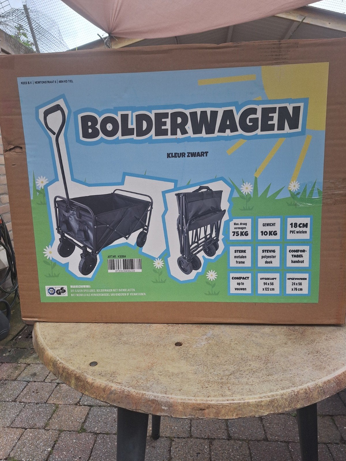 Bolderwagen nieuw in doos, Ophalen, Nieuw