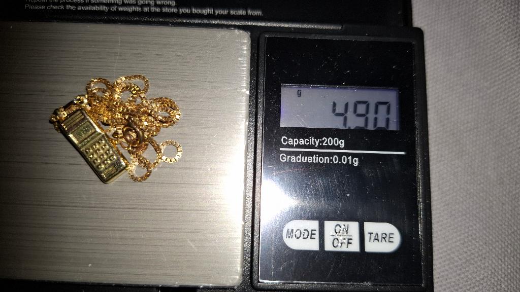 gouden ketting, Ophalen, Met hanger, Zo goed als nieuw, Goud