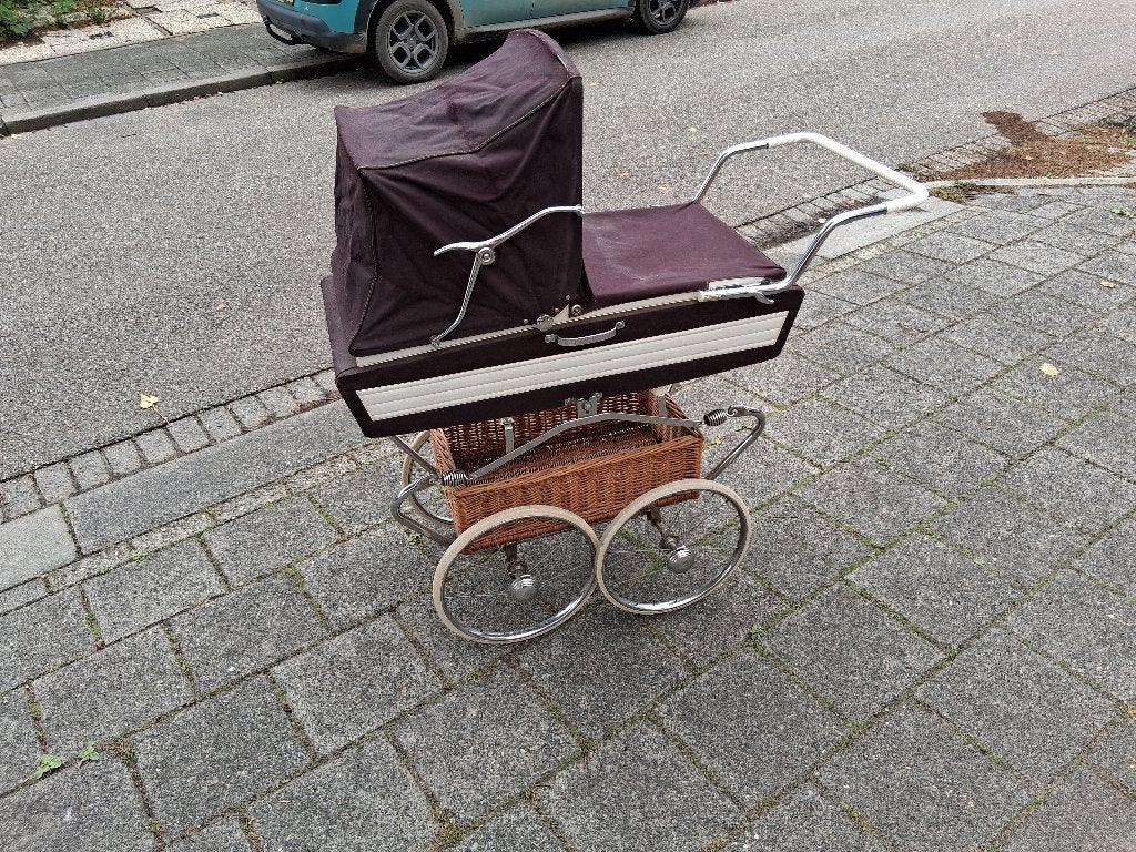 Retro kinderwagen, Gebruikt, Combiwagen, Met reiswieg, Ophalen