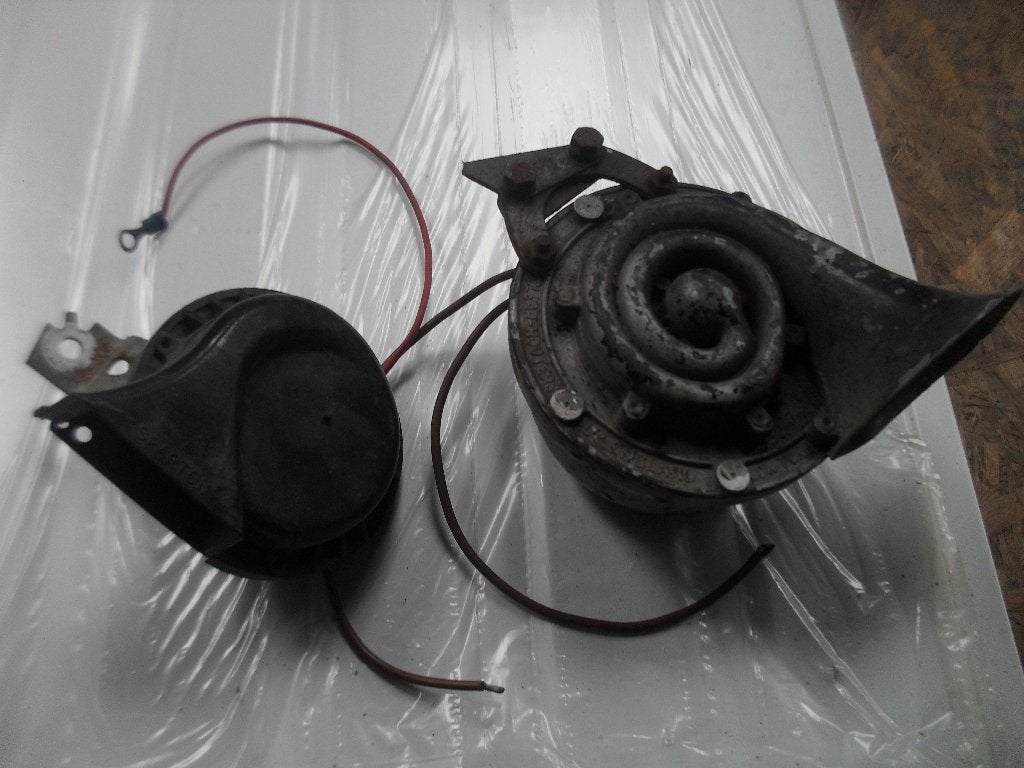 Oldtimer claxon-toeter-luchthoorn-achterlichten, Ophalen of Verzenden, Gebruikt