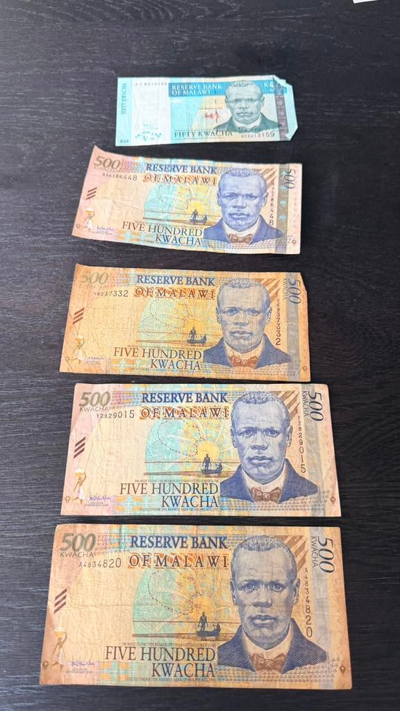 Briefgeld malawai, Ophalen of Verzenden, Nederland, Munten