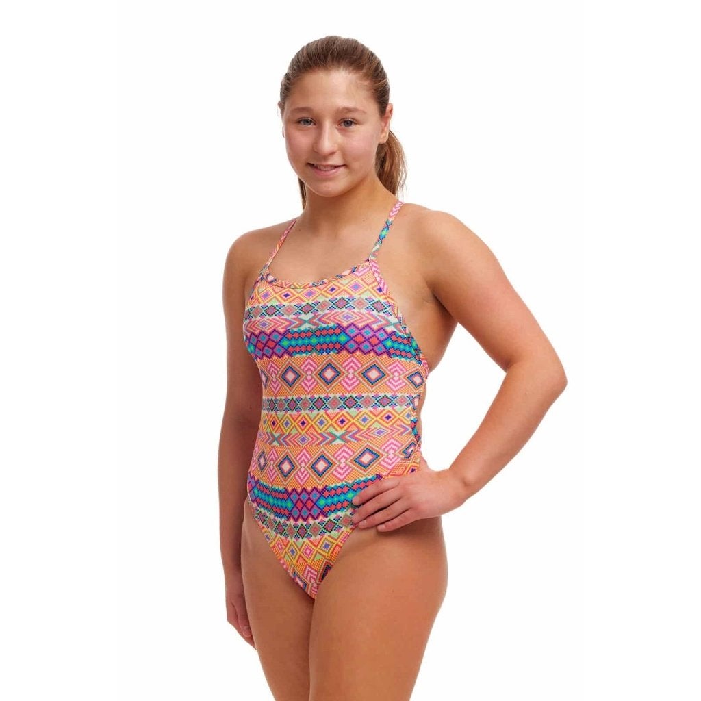 Nieuw Funkita Girl Twisted One Piece Devil in Detail Badpak, Nieuw, Funky Trunks & Funkita, Sales@wayfunky.com, UV-zwemkleding