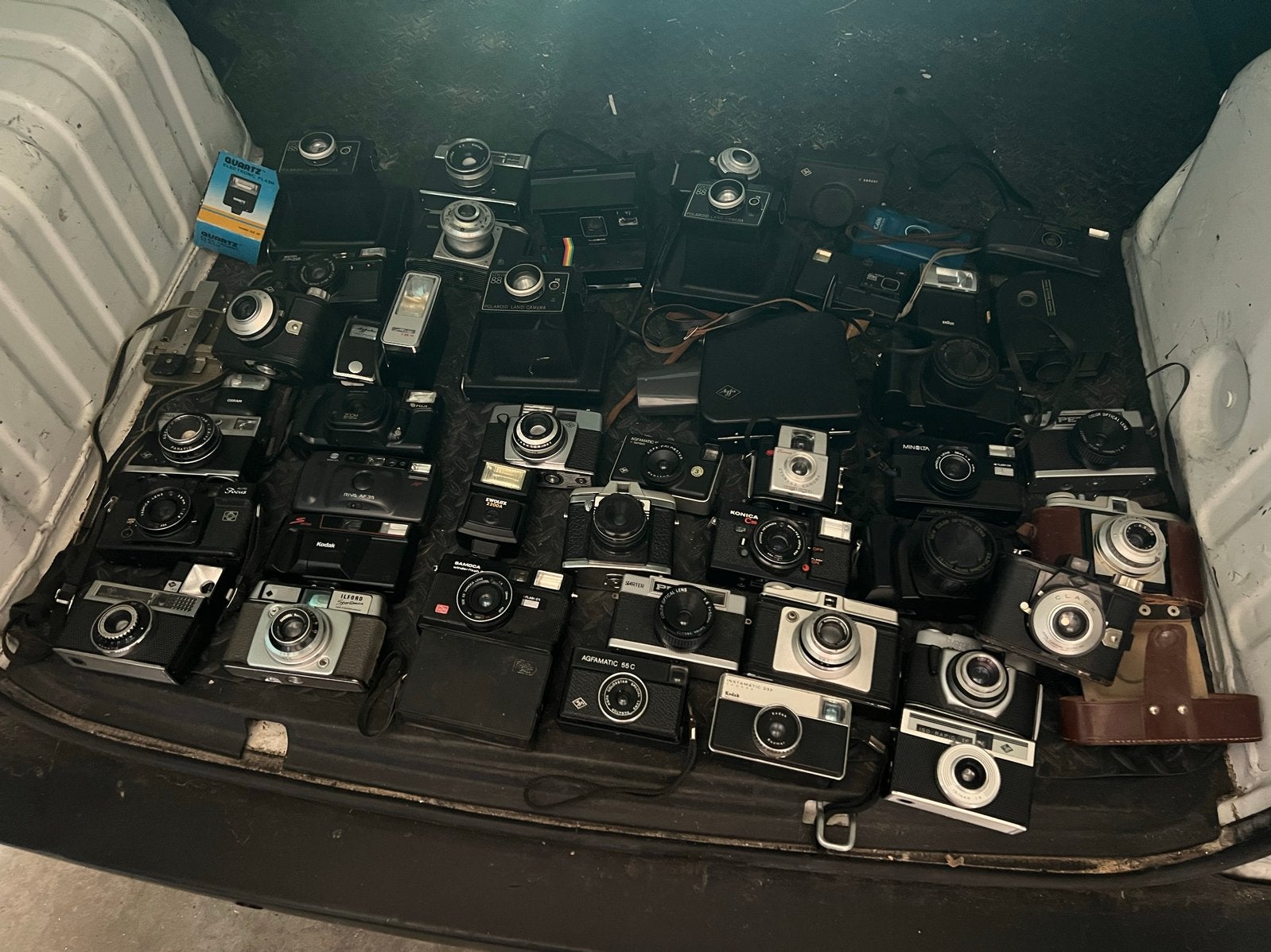 Grote collectie vintage camera's - Ideaal voor verzamelaars, Audio, Tv en Foto, Fotocamera's Analoog, Ophalen, Gebruikt, Compact