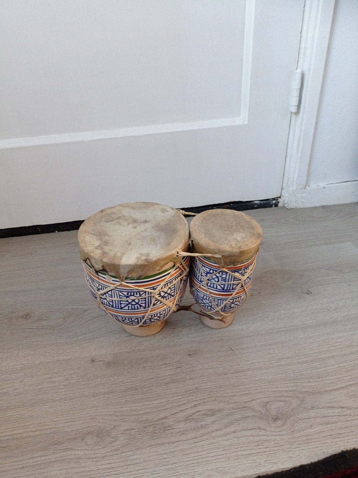 Handgemaakte Marokkaanse Keramische Bongo/Darbuka Trommels, Muziek en Instrumenten, Ophalen of Verzenden