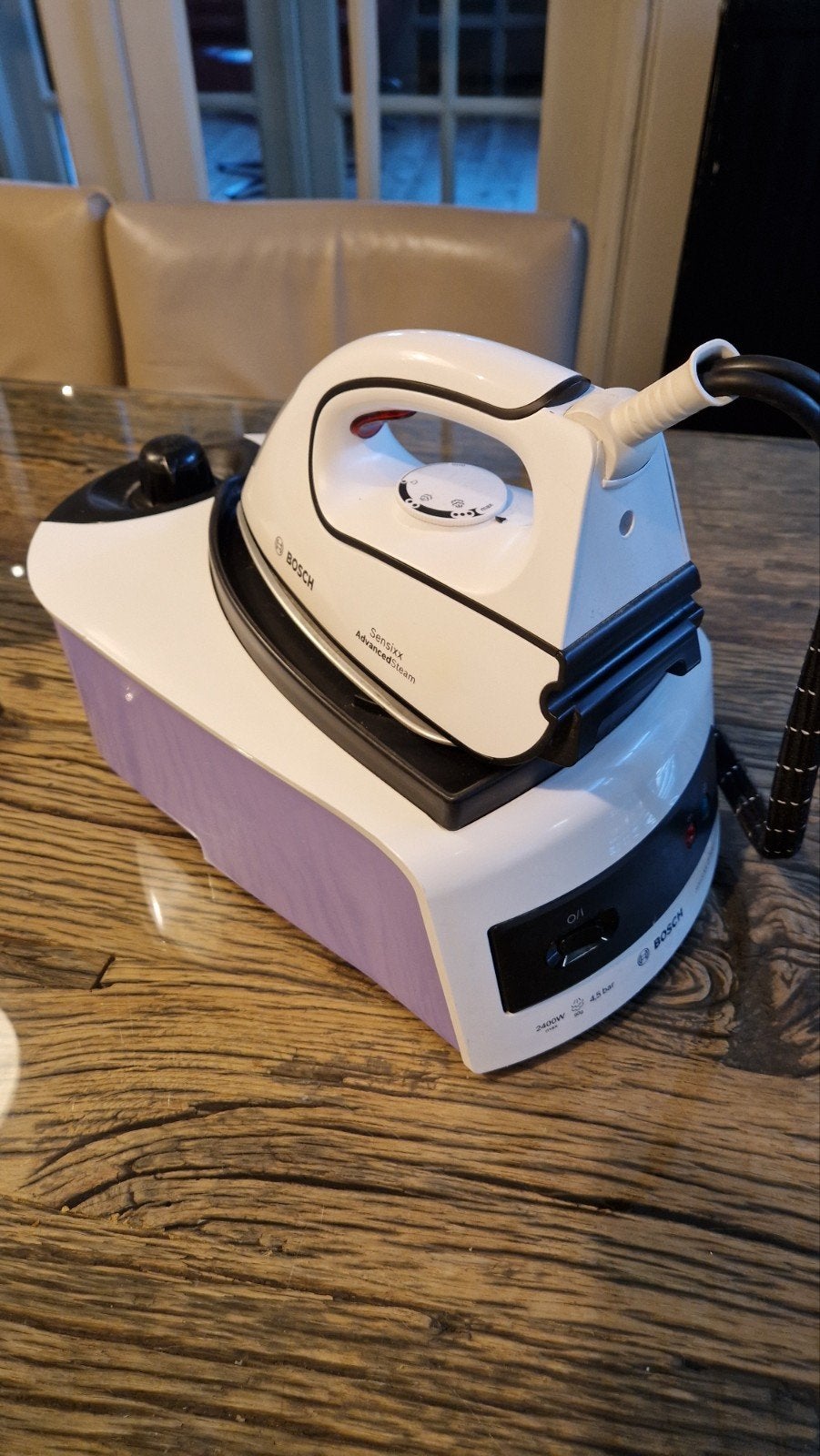 Bosch Sensixx AdvancedSteam Stoomstrijkijzer 2400W, Witgoed en Apparatuur, Ophalen of Verzenden, Gebruikt, Strijkijzer met snoer