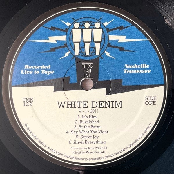 white denim/live at third man records-garage/punk-ZELDZAAM, LP, Gebruikt, Verzenden, Punk Rock
