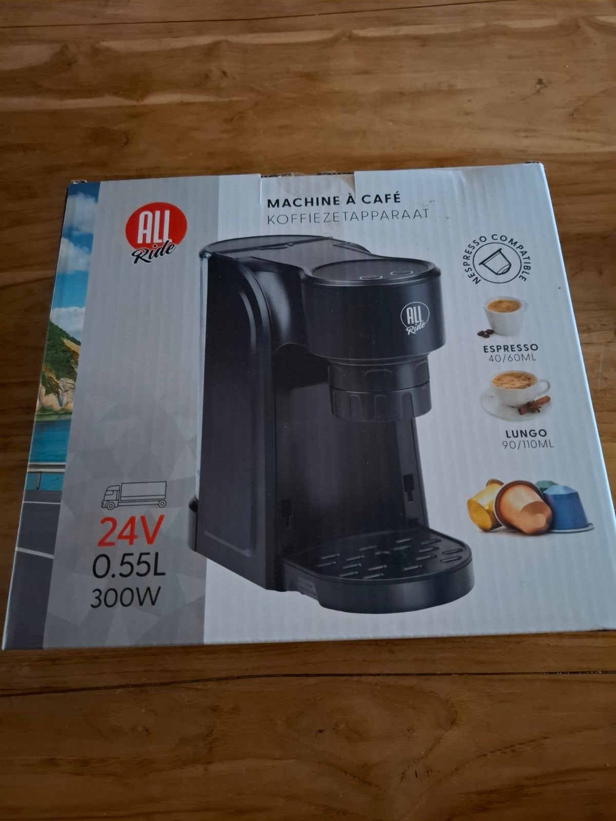 All Ride 24V Koffiezetapparaat - Nieuw in doos, Overige modellen, Nieuw, Ophalen of Verzenden, 1 kopje