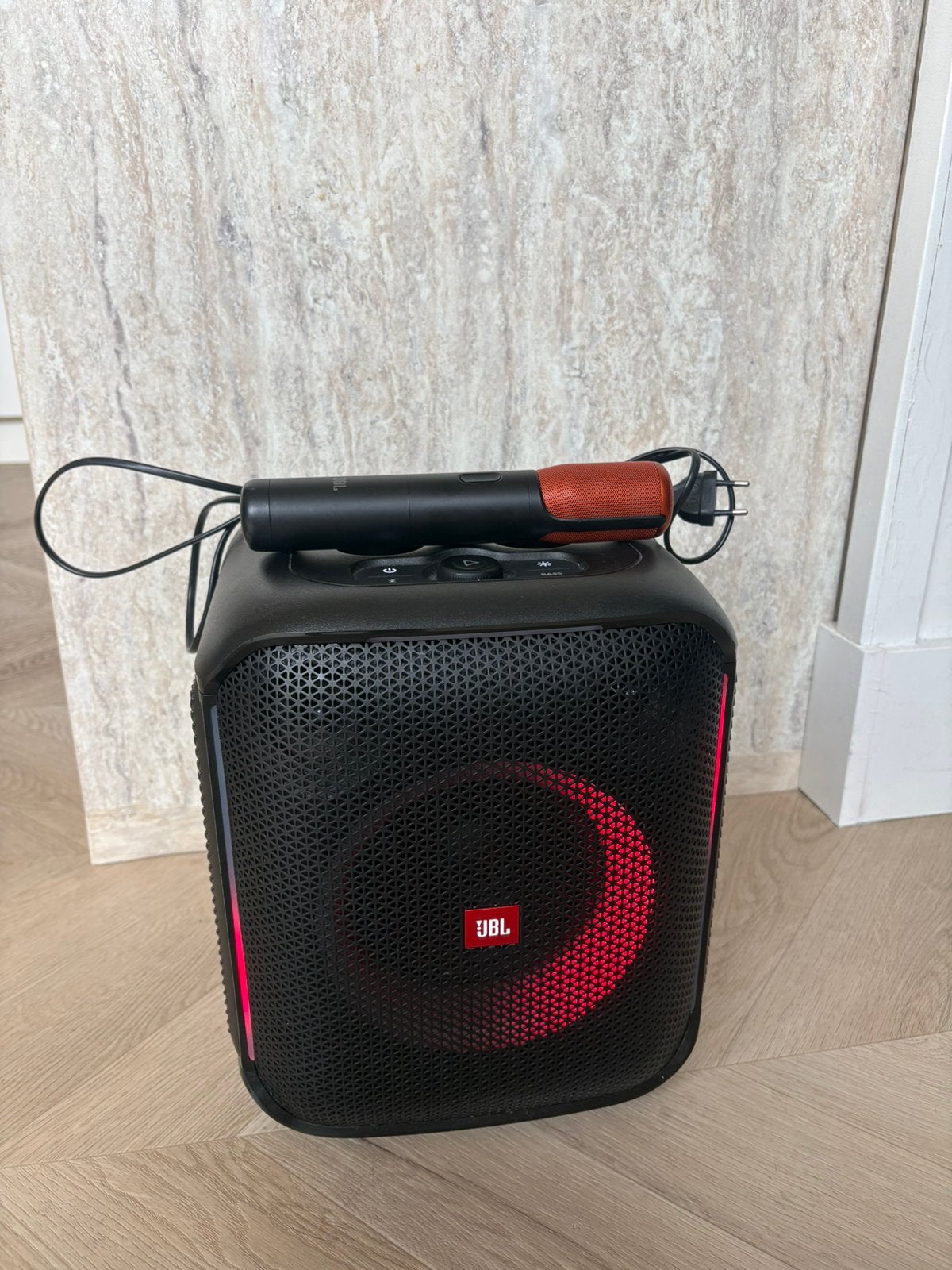 Jbl partybox encore incl microfoon, Ophalen of Verzenden, Zo goed als nieuw, Party speaker, JBL