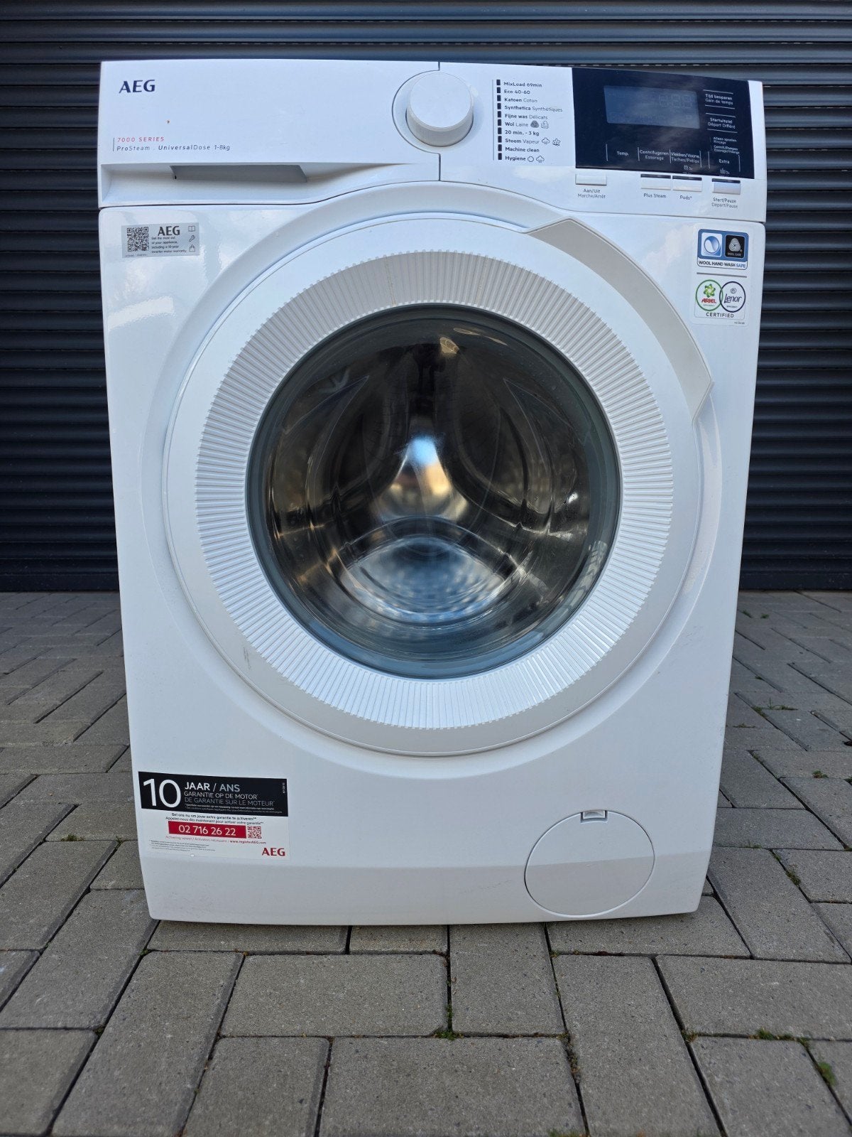Aeg 8 kg 1600 toeren XXL wasmachine A, Witgoed en Apparatuur, Ophalen, 8 tot 10 kg, Voorlader, 85 tot 90 cm