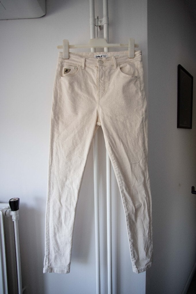Witte/crème jeans Lois Celia high rise skinny maat 29, Wit, Ophalen of Verzenden, Zo goed als nieuw, Lois