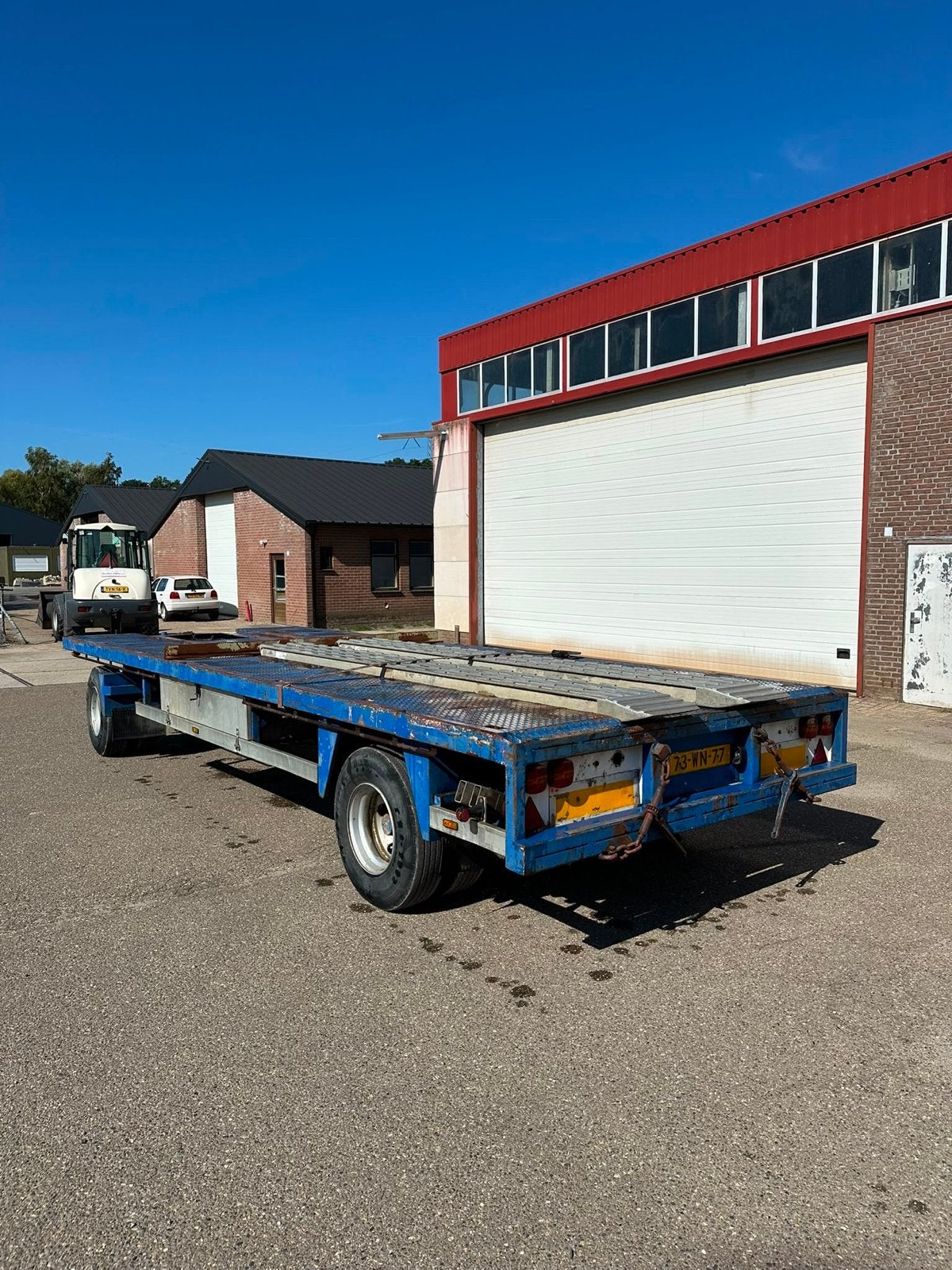 Vrachtwagen aanhanger GBS 20-80 met geldige APK, Auto's, Blauw, Bedrijf, Aanhangers en Opleggers, Te koop