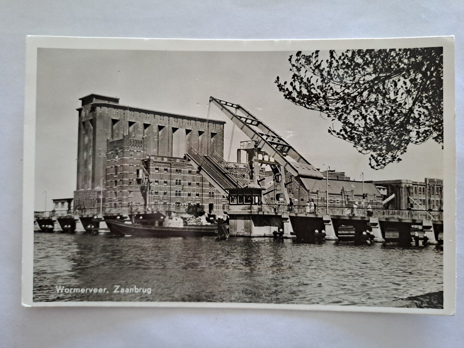 Wormerveer  Zaanbrug fotokaart gelopen, Ophalen of Verzenden, 1920 tot 1940, Friesland