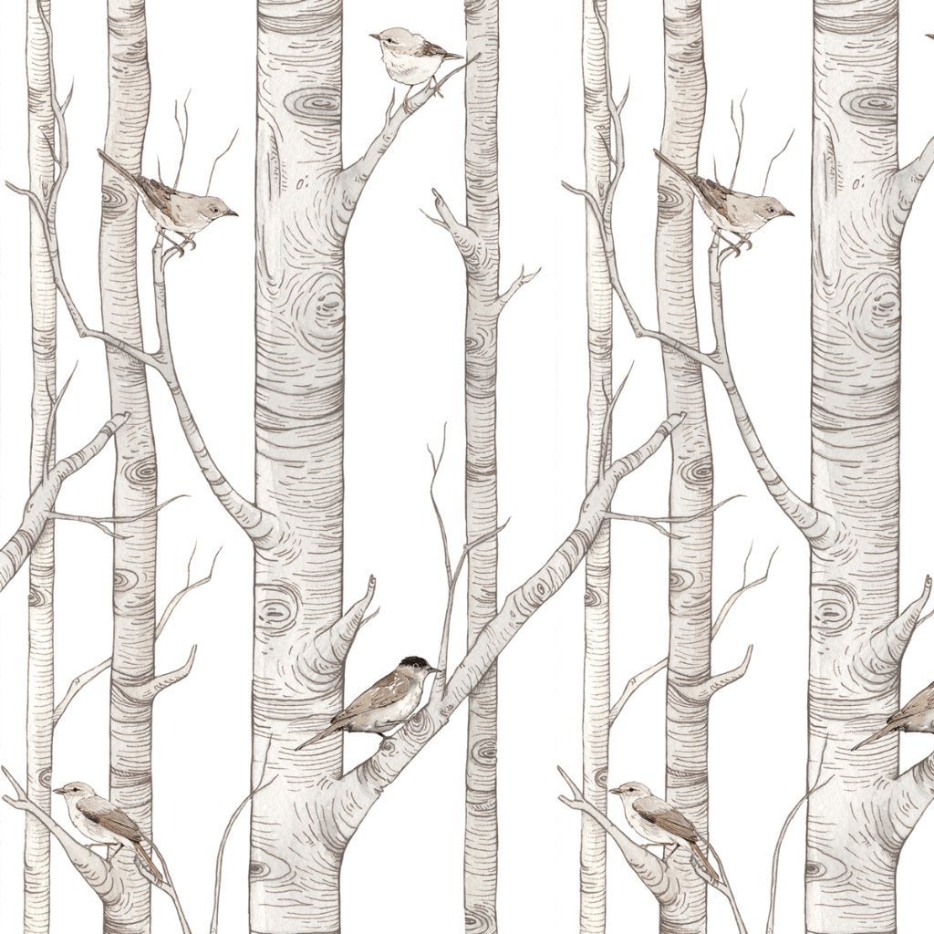 Kinderbehang Behang Bos Bomen Vogels Dekornik, Polskiego Czerwonego Krzyża 21/22, 41-260 Sławków, Nieuw, DEKORNIK LIMITED LIABILITY COMPANY