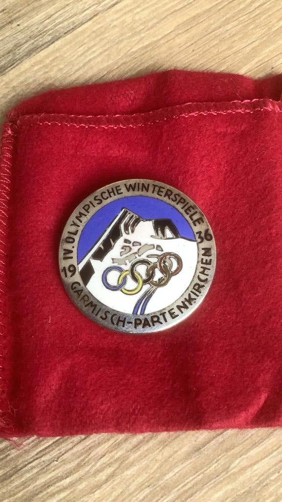 Medaille Olympische winterspiele Garmisch- Partekirchen 1936, Postzegels en Munten, Penningen en Medailles, Ophalen, Overige materialen