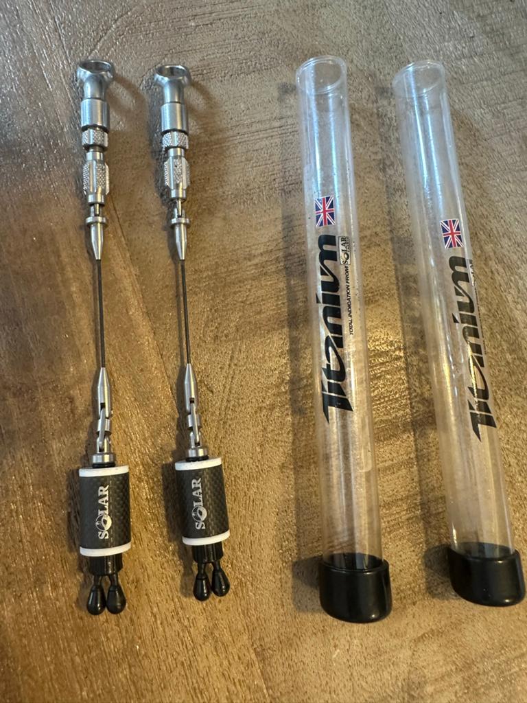 Solar Titanium Short Arm Bobbins 4x, Watersport en Boten, Hengelsport | Karpervissen, Ophalen of Verzenden, Zo goed als nieuw
