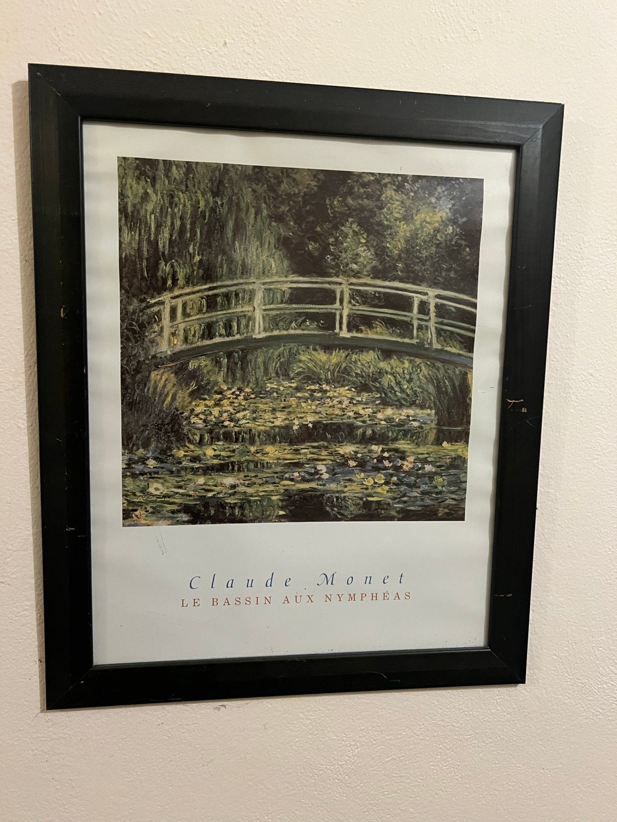 Claude Monet - Le Bassin aux Nymphéas (ingelijst), Impressionistisch, Ophalen of Verzenden, Landschap, Print