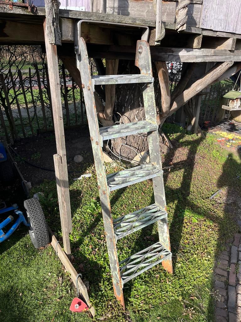 Stevige RVS trap voor boomhut of speelhuisje, Ophalen, Gebruikt, Overige materialen