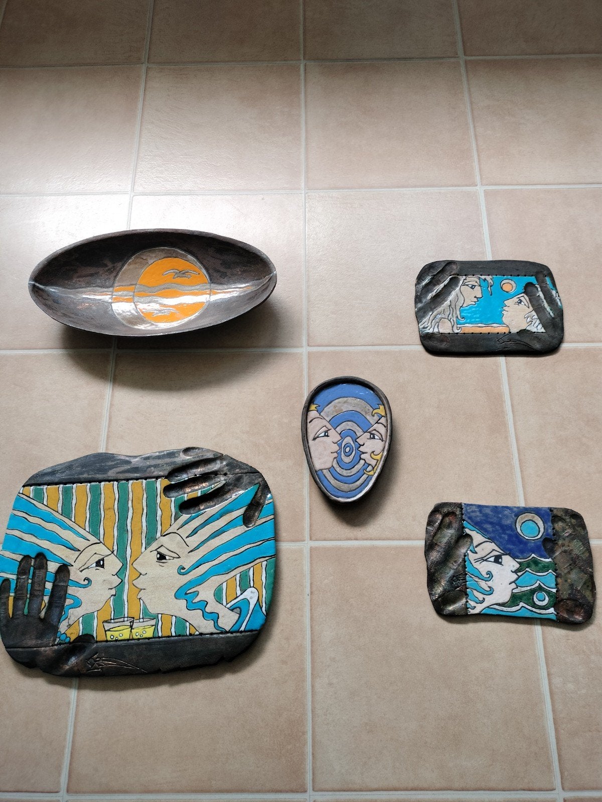 Unieke handgemaakte keramische kunstcollectie uit Litouwen, Antiek en Kunst, Antiek | Keramiek en Aardewerk, Ophalen