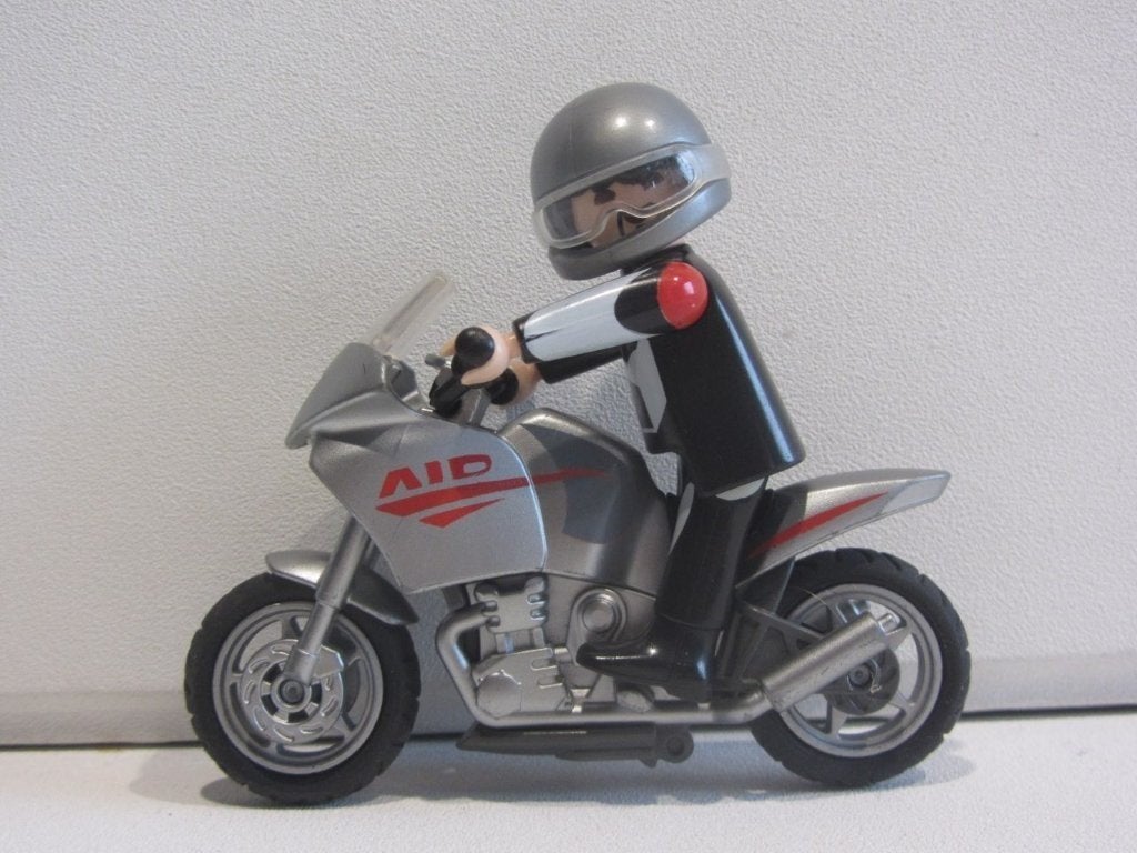 Playmobil zilveren motor ( Naked bike ) – 5117, Ophalen of Verzenden, Gebruikt, Losse onderdelen